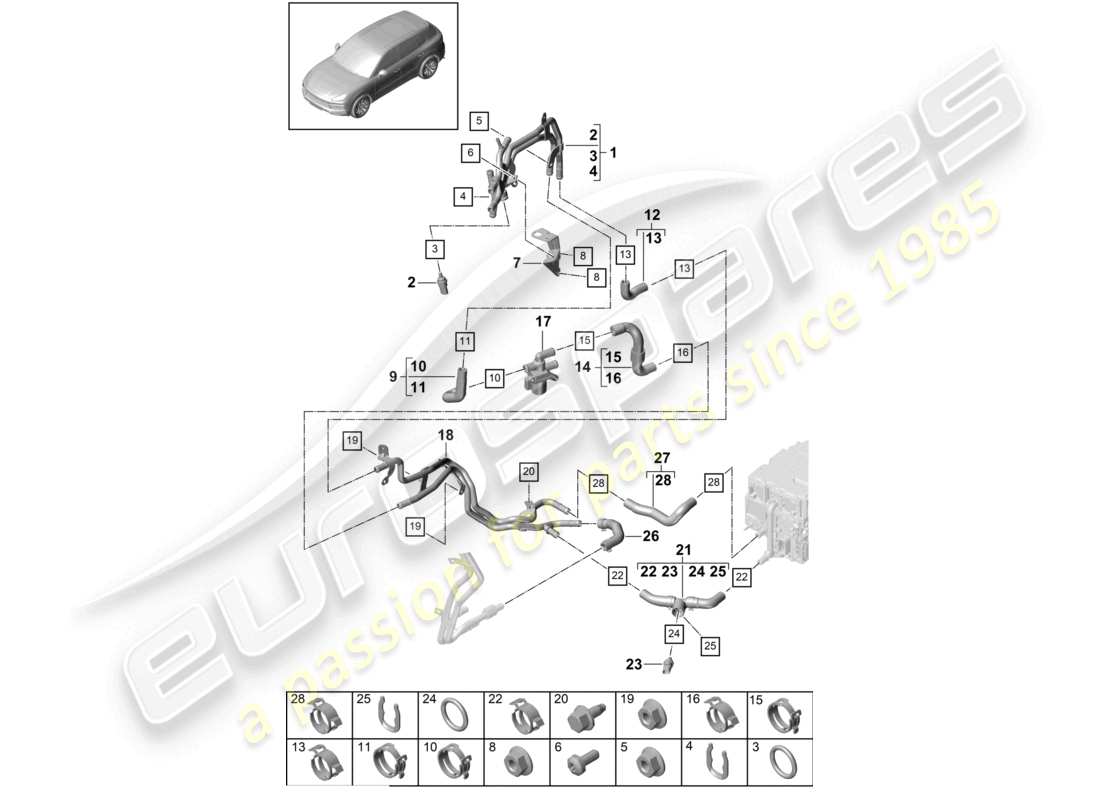 part diagram containing part number 9y0121507