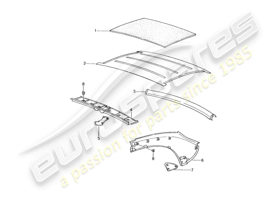 a part diagram from the porsche 1998 (986 boxster) parts catalogue