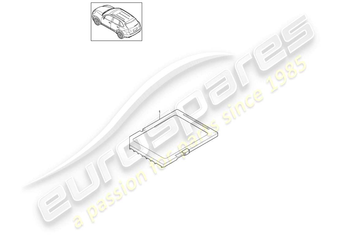 a part diagram from the porsche 2017 (cayenne e2 92a) parts catalogue