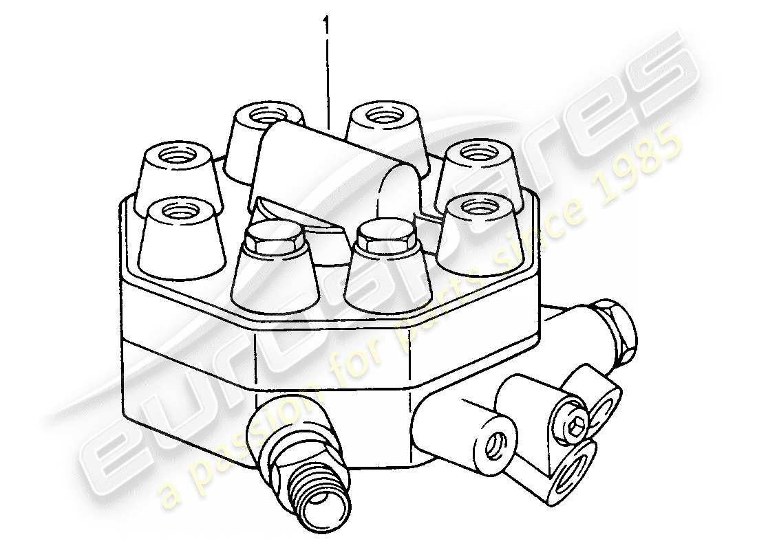 a part diagram from the porsche accessories and tequipment parts catalogue