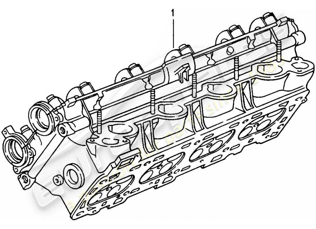 a part diagram from the porsche 1970 (refurbished and exchange catalogue) parts catalogue