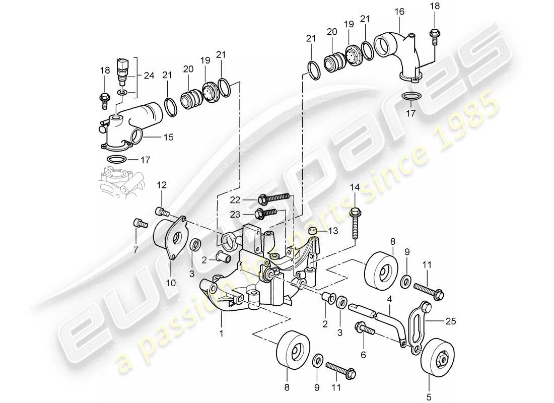 a part diagram from the porsche 997 parts catalogue