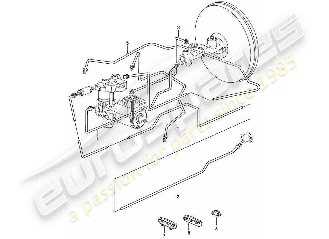 a part diagram from the porsche 1983 (928) parts catalogue