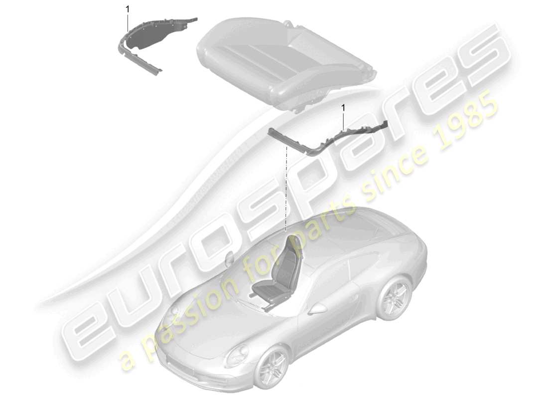 a part diagram from the porsche 991 parts catalogue