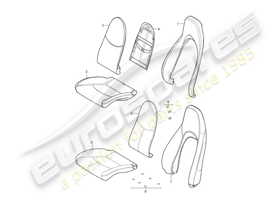 a part diagram from the porsche 2006 (987 cayman) parts catalogue