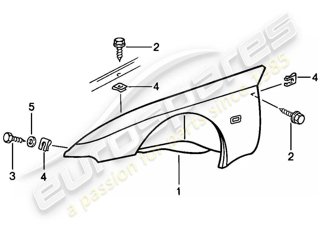 VIEW PARTS DIAGRAMS FROM THE PORSCHE 944 PARTS CATALOGUE a part diagram from the porsche 944 parts catalogue