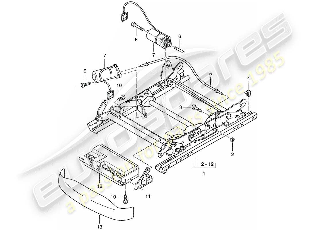 VIEW PARTS DIAGRAMS FROM THE PORSCHE 996 PARTS CATALOGUE a part diagram from the porsche 996 parts catalogue
