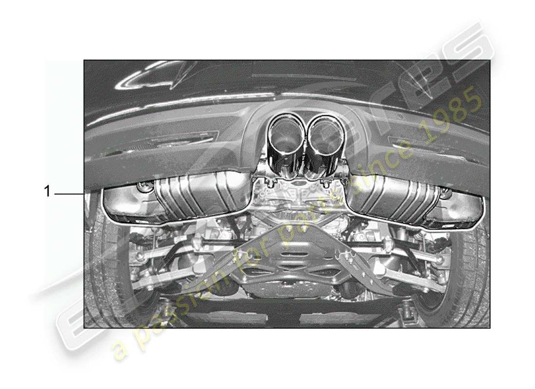 a part diagram from the porsche 2015 (tequipment 98x/99x) parts catalogue