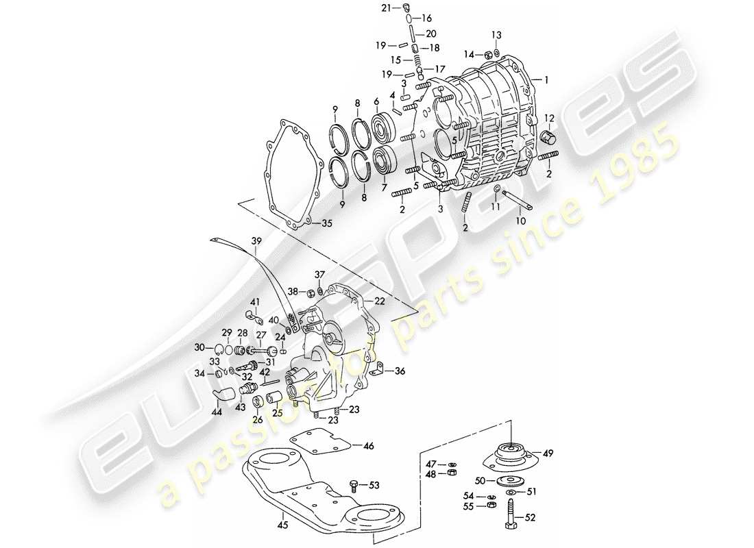 a part diagram from the porsche 1970 (911) parts catalogue