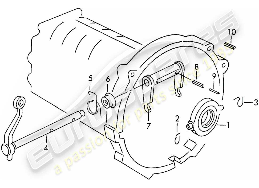 a part diagram from the porsche 1955 (356/356a) parts catalogue