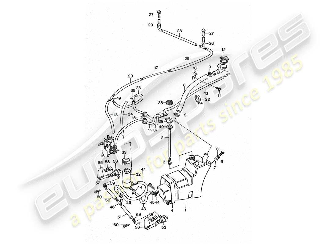 a part diagram from the porsche 1977 (911 turbo) parts catalogue