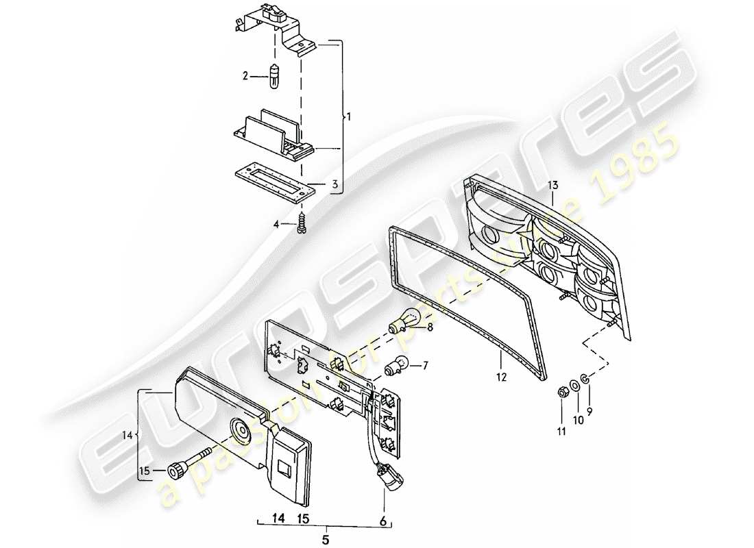 a part diagram from the porsche 1981 (924) parts catalogue