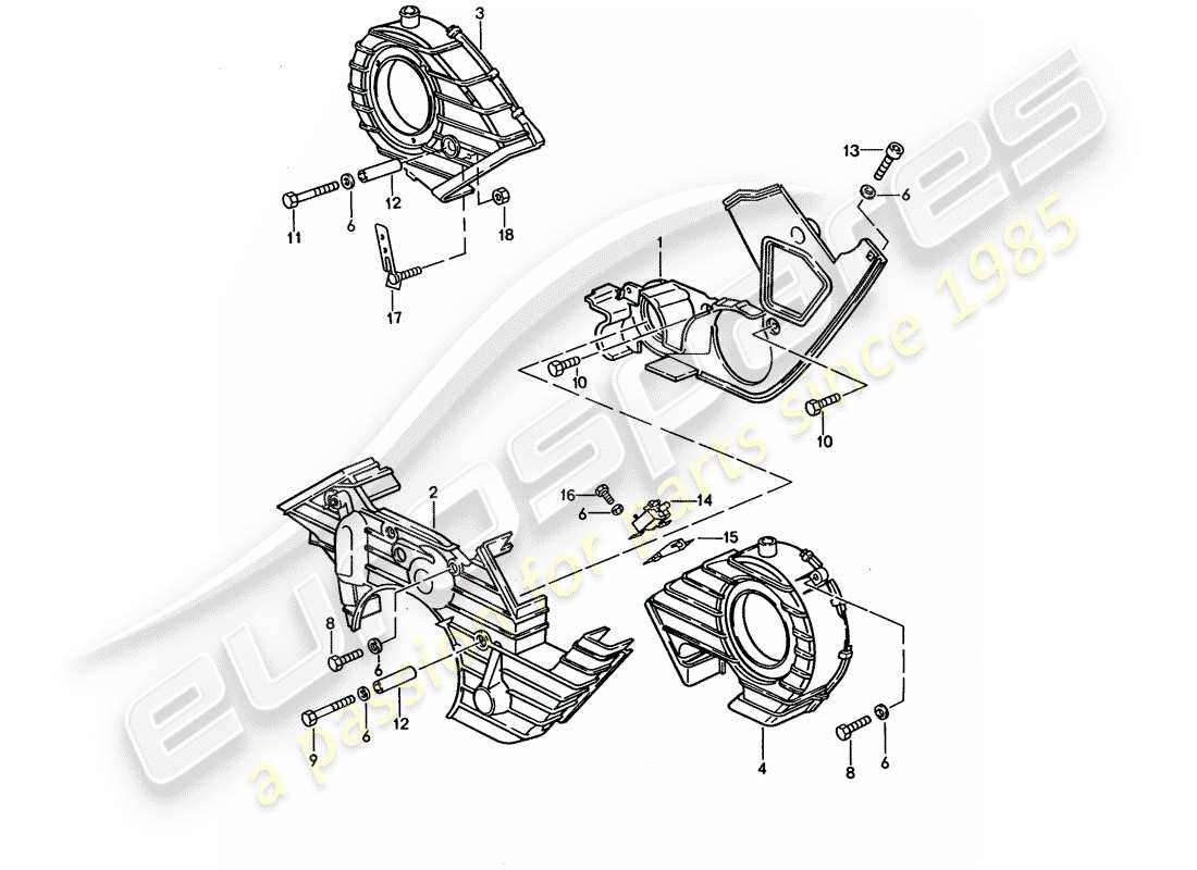 a part diagram from the porsche 1993 (928) parts catalogue