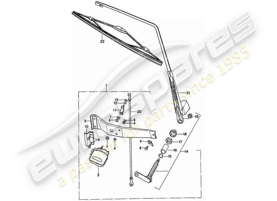 a part diagram from the porsche 1976 (911) parts catalogue