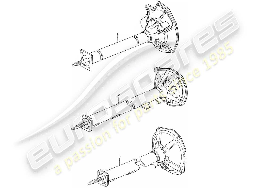 a part diagram from the porsche 2011 (refurbished and exchange catalogue) parts catalogue