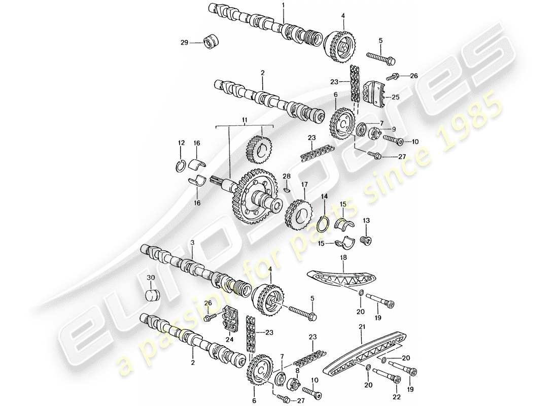 porsche 2004 (996 turbo / gt2) valve control part diagram