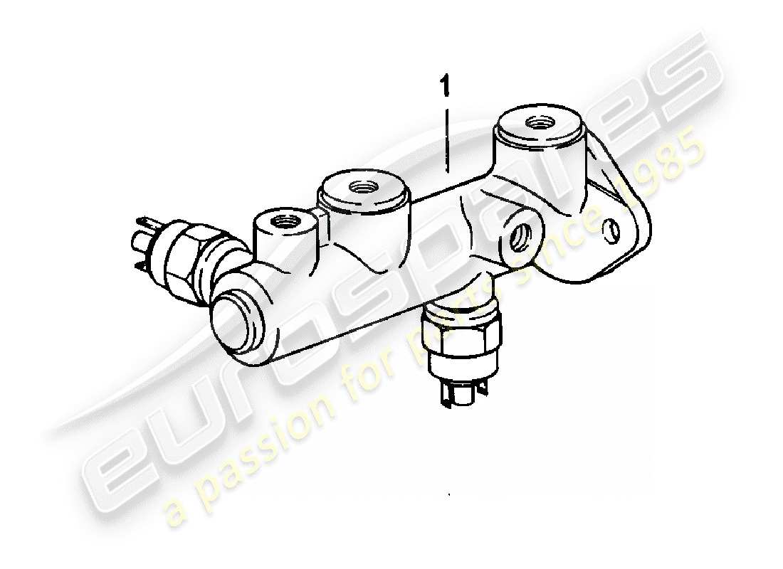 porsche 1982 (924) brake master cylinder part diagram