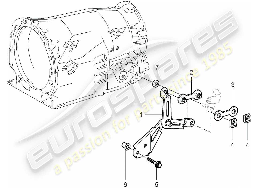 porsche 2005 (997-1) tiptronic parts diagram