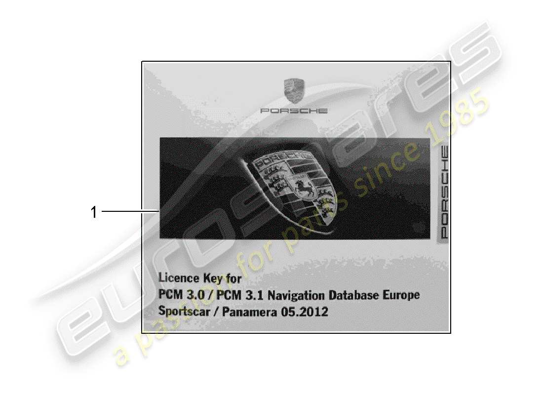 porsche 1989 (tequipment) release document for parts diagram