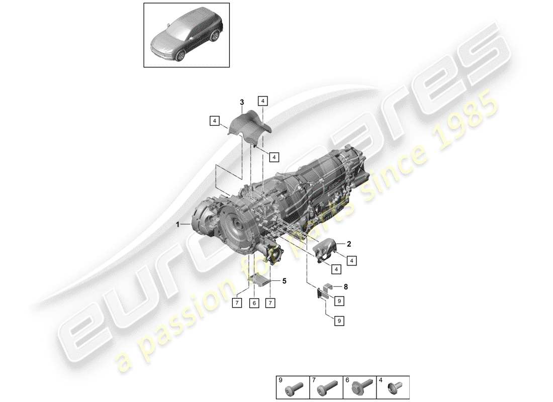 part diagram containing part number pab121240