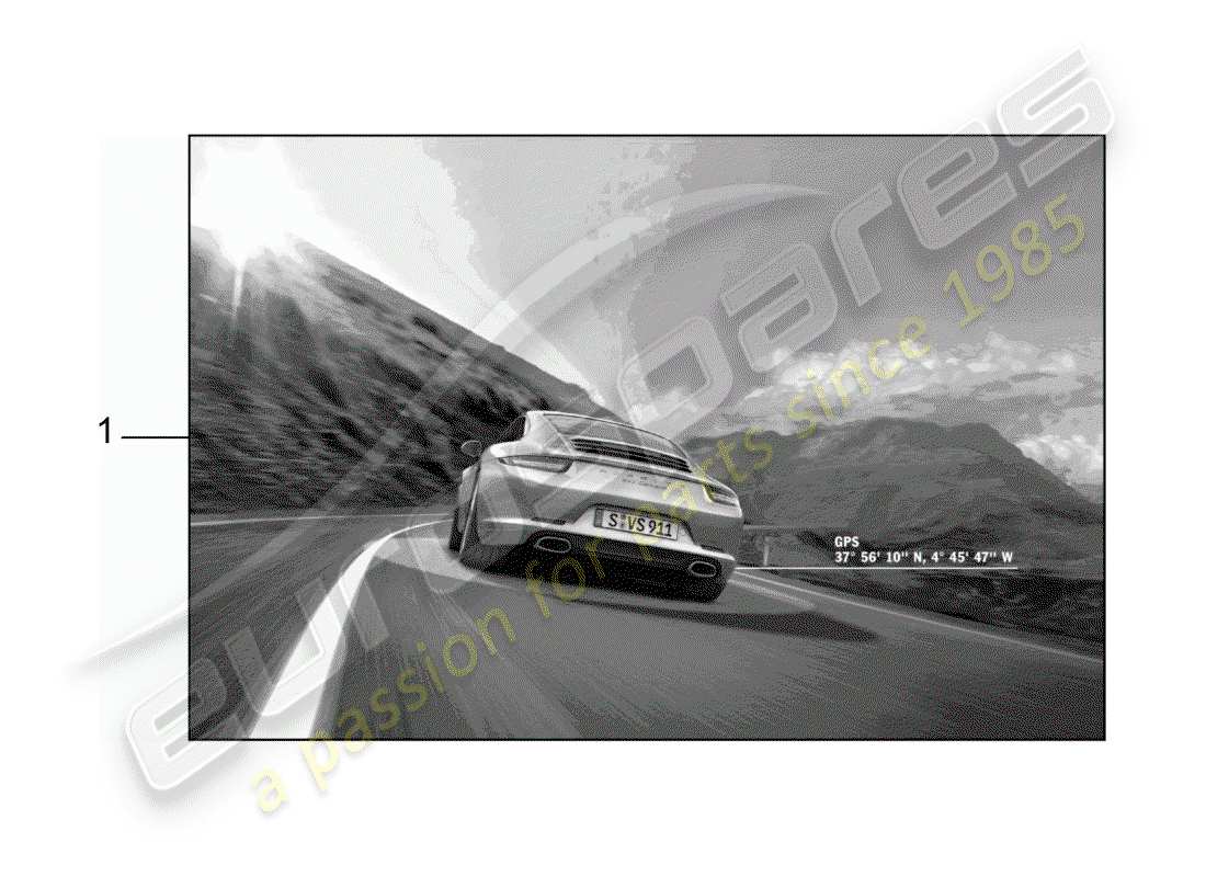 a part diagram from the porsche 2018 (tequipment 98x/99x) parts catalogue