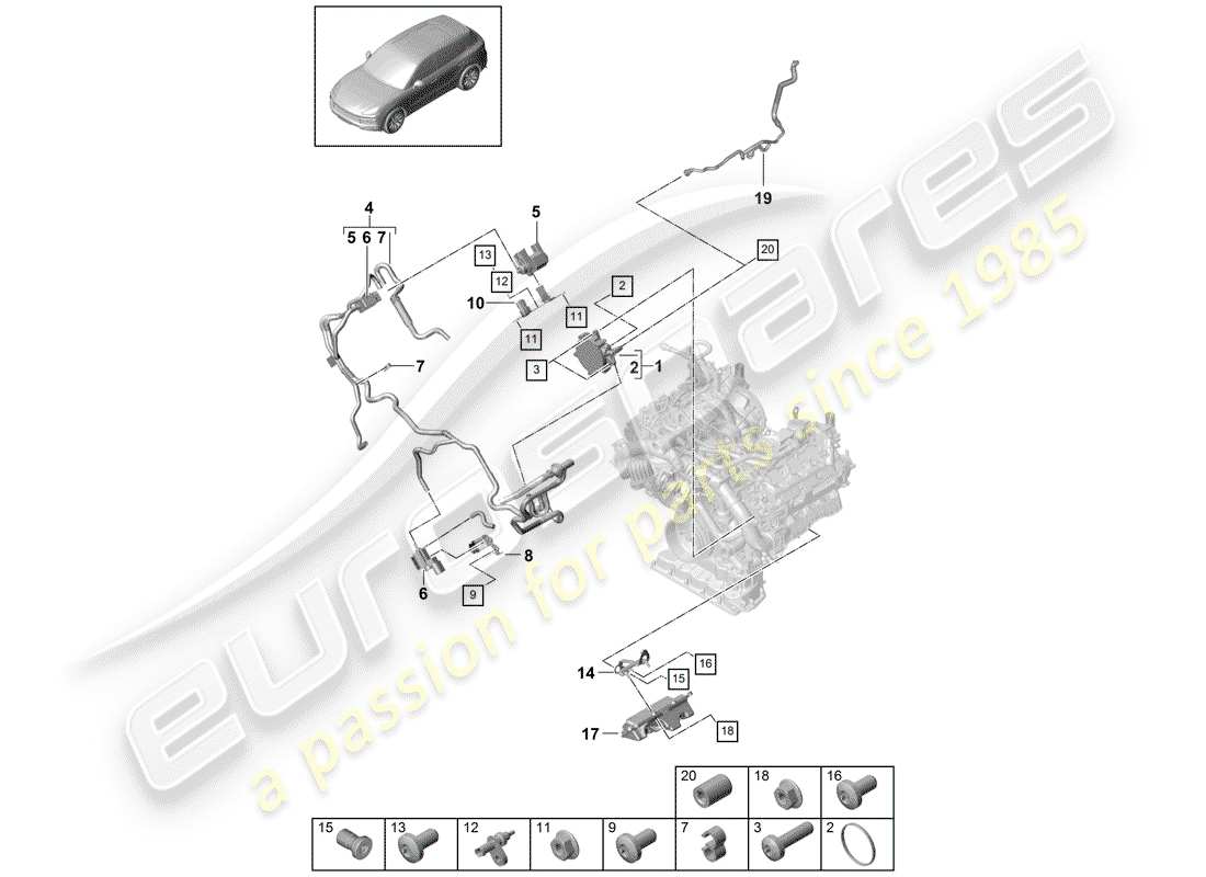 part diagram containing part number pac131055e