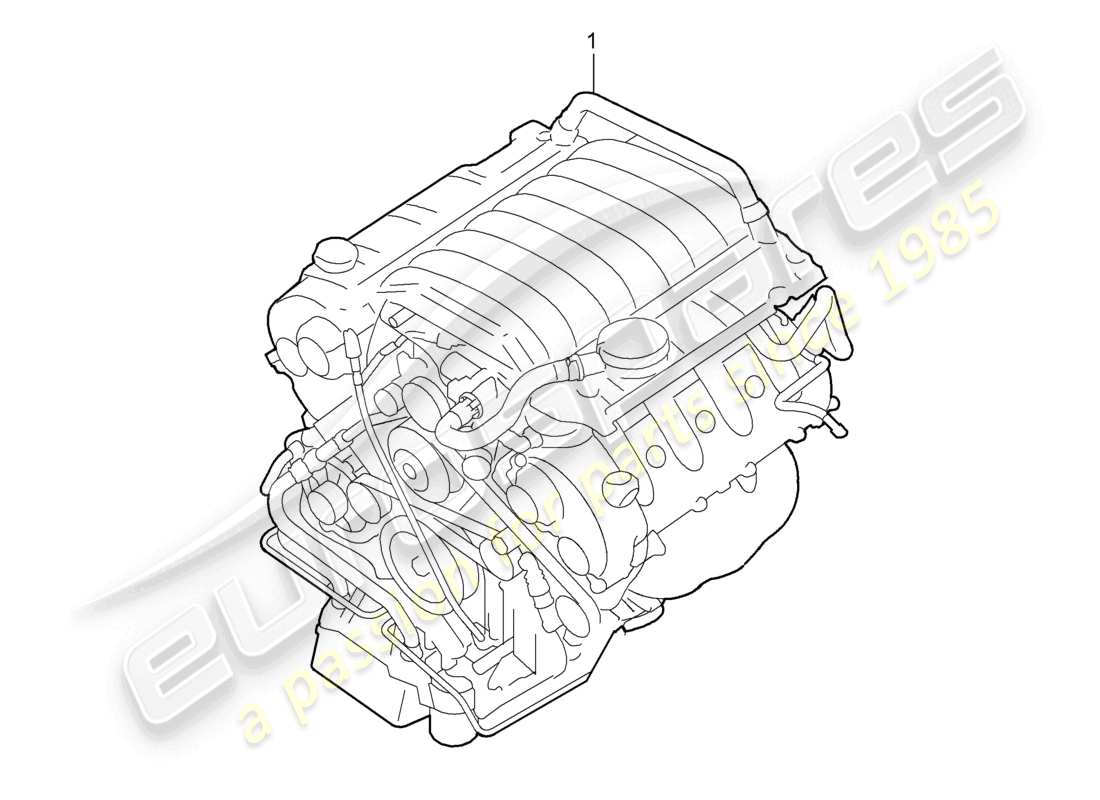 a part diagram from the porsche cayenne parts catalogue