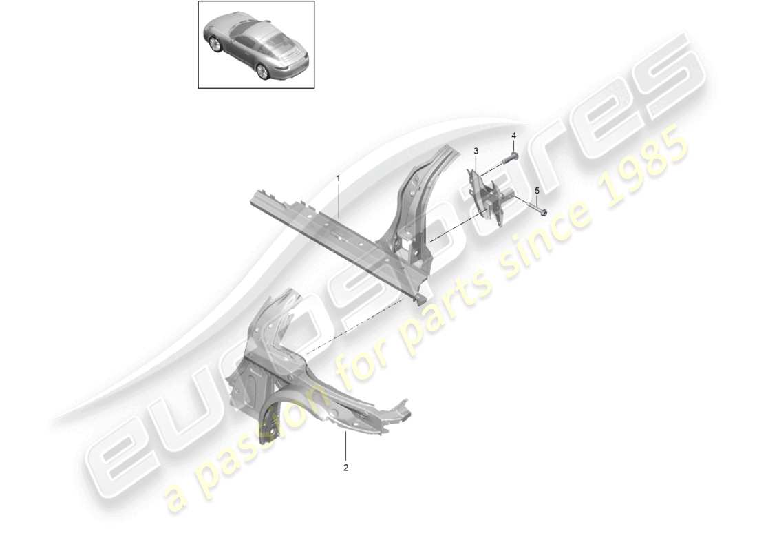 a part diagram from the porsche 2015 (991-1) parts catalogue