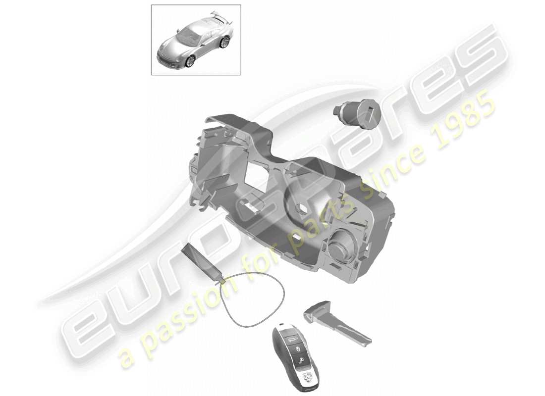 a part diagram from the porsche 991 parts catalogue