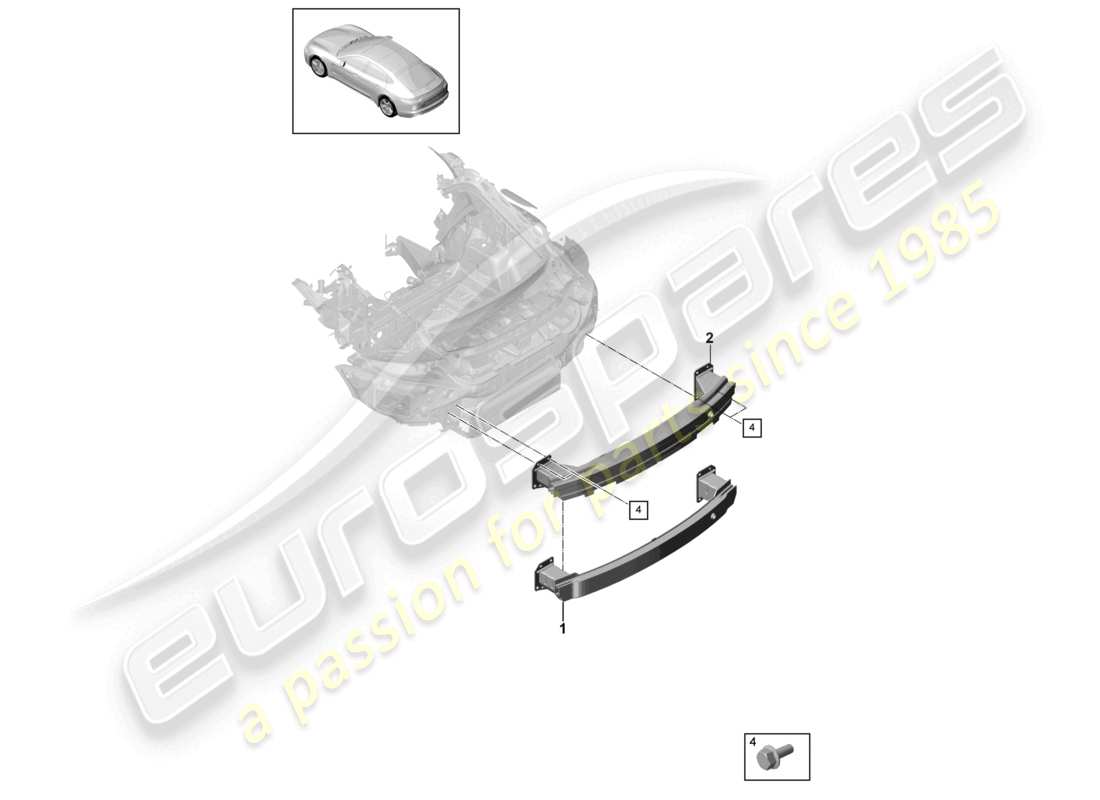 a part diagram from the porsche 2017 (panamera 971-1) parts catalogue