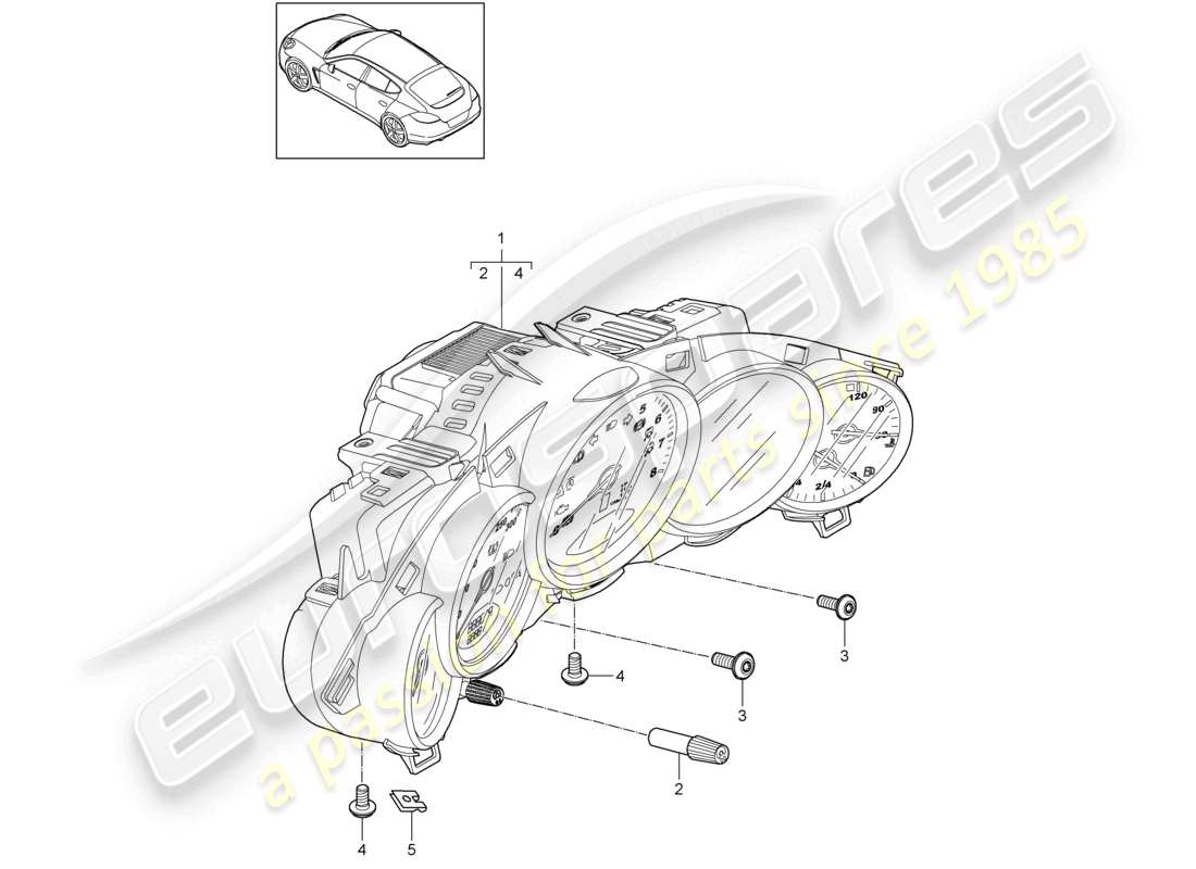 a part diagram from the porsche 2013 (panamera 970) parts catalogue