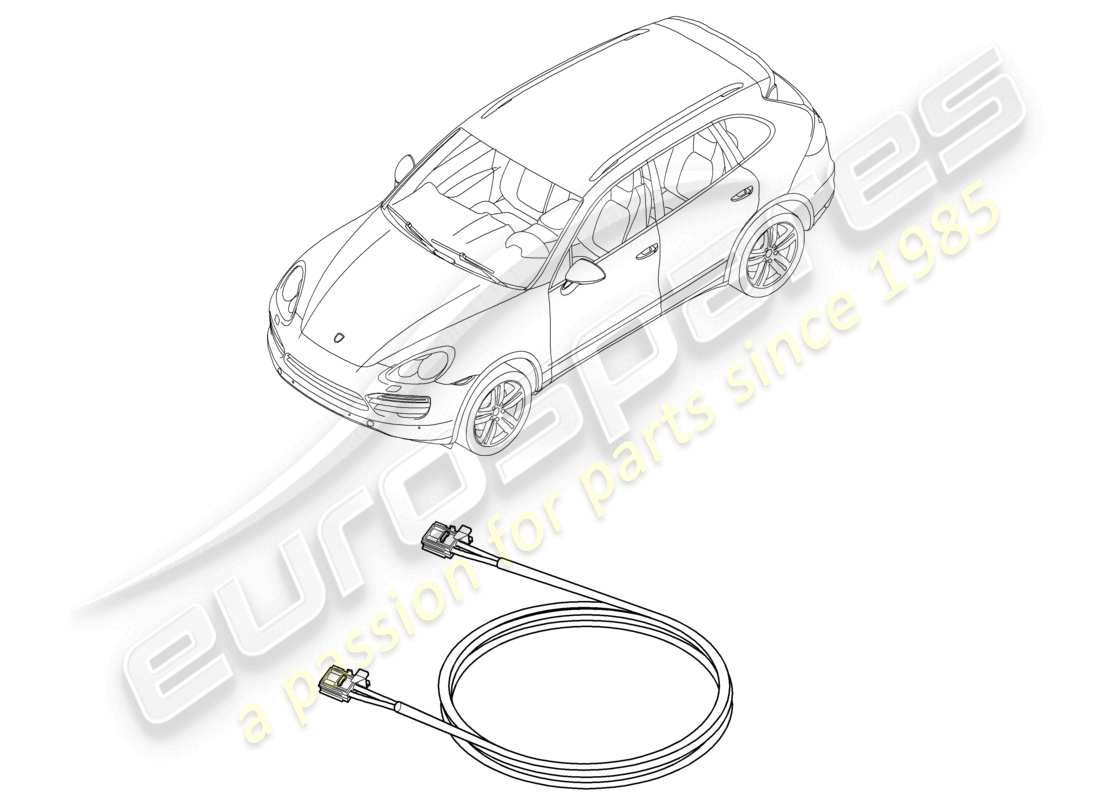 a part diagram from the porsche 2018 (cayenne e2 92a) parts catalogue