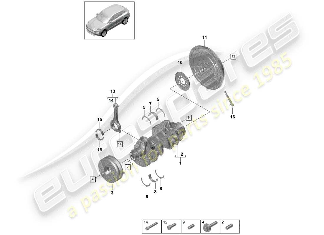 part diagram containing part number pab105019b