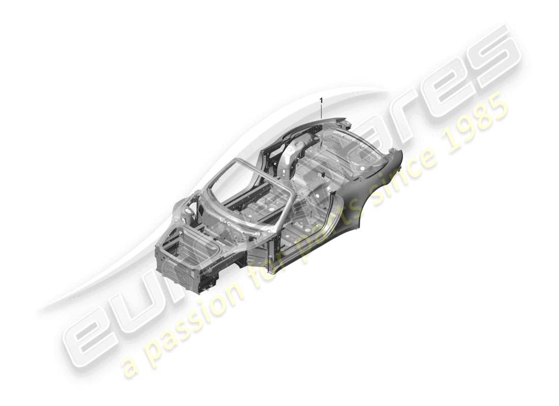a part diagram from the porsche 2015 (991-1 r/gt3/rs) parts catalogue