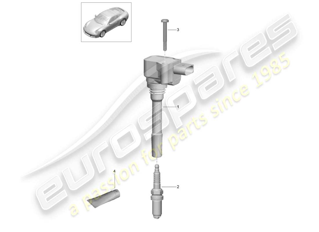 a part diagram from the porsche 2019 (991-2) parts catalogue