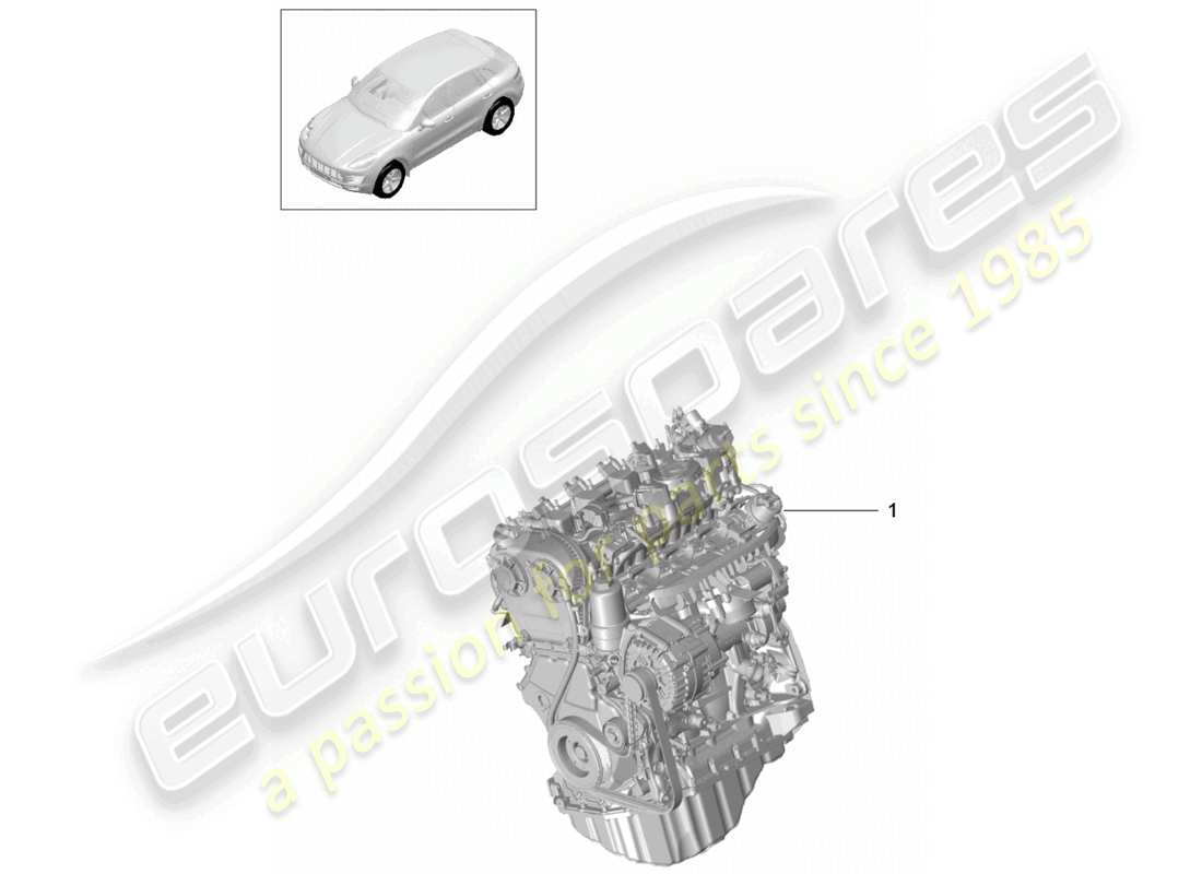 a part diagram from the porsche 2018 (macan) parts catalogue