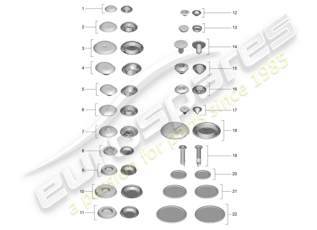 a part diagram from the porsche 2014 (991-1) parts catalogue