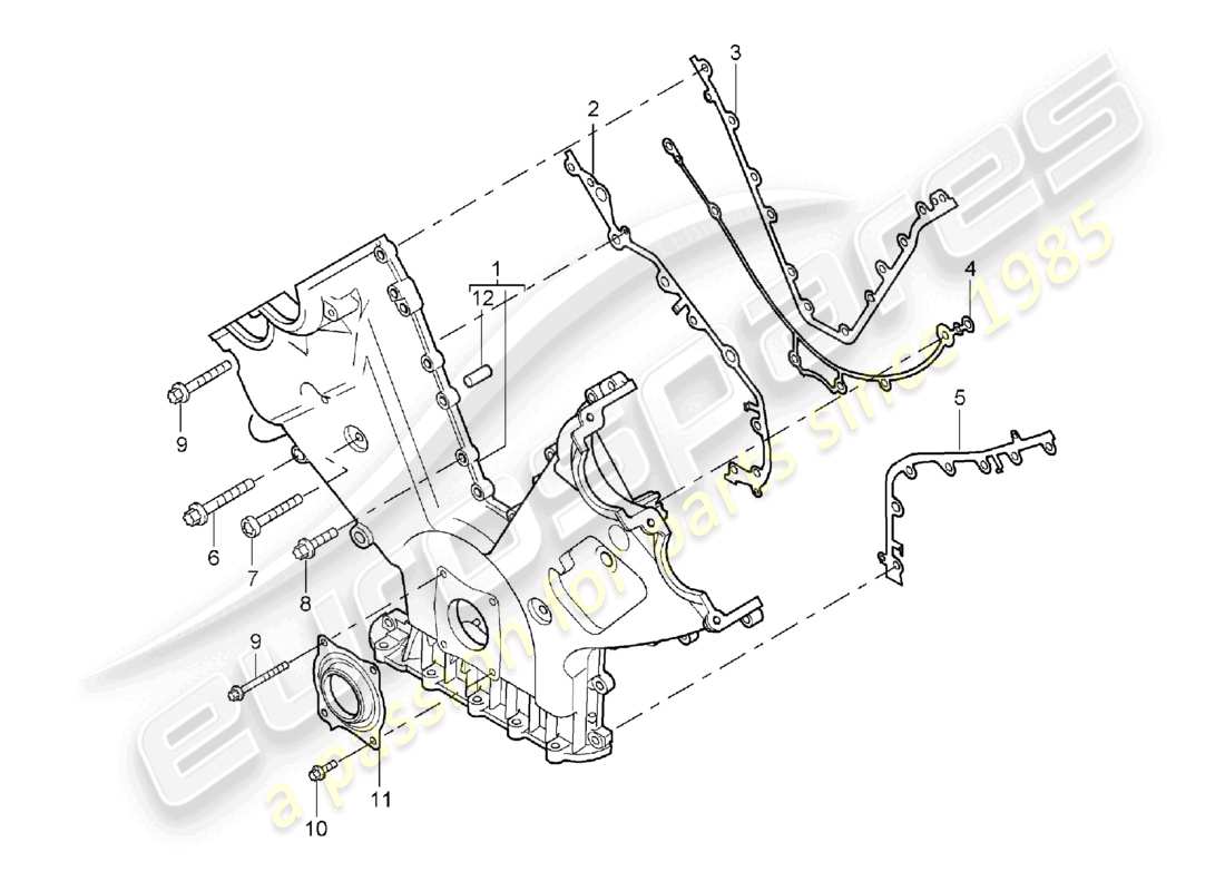 a part diagram from the porsche 2003 (cayenne e1 9pa) parts catalogue