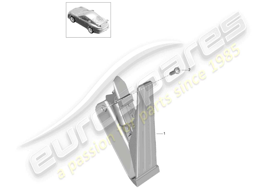 a part diagram from the porsche 991 parts catalogue