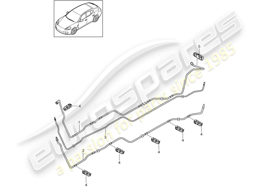 a part diagram from the porsche 2012 (panamera 970) parts catalogue