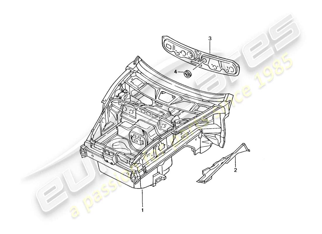 a part diagram from the porsche 2003 (986 boxster) parts catalogue