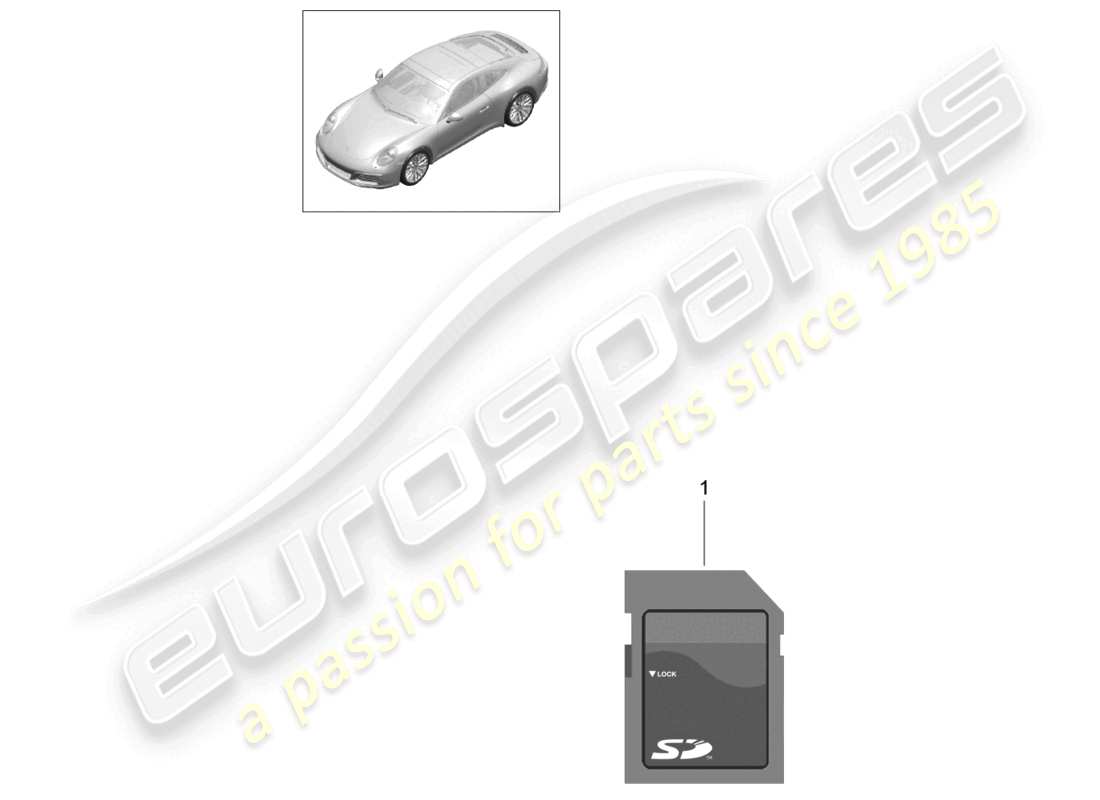 a part diagram from the porsche 2017 (991-2) parts catalogue