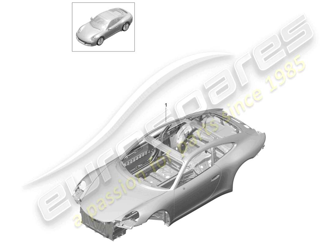 a part diagram from the porsche 2018 (991-2) parts catalogue
