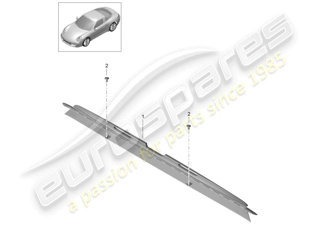 a part diagram from the porsche 991 parts catalogue