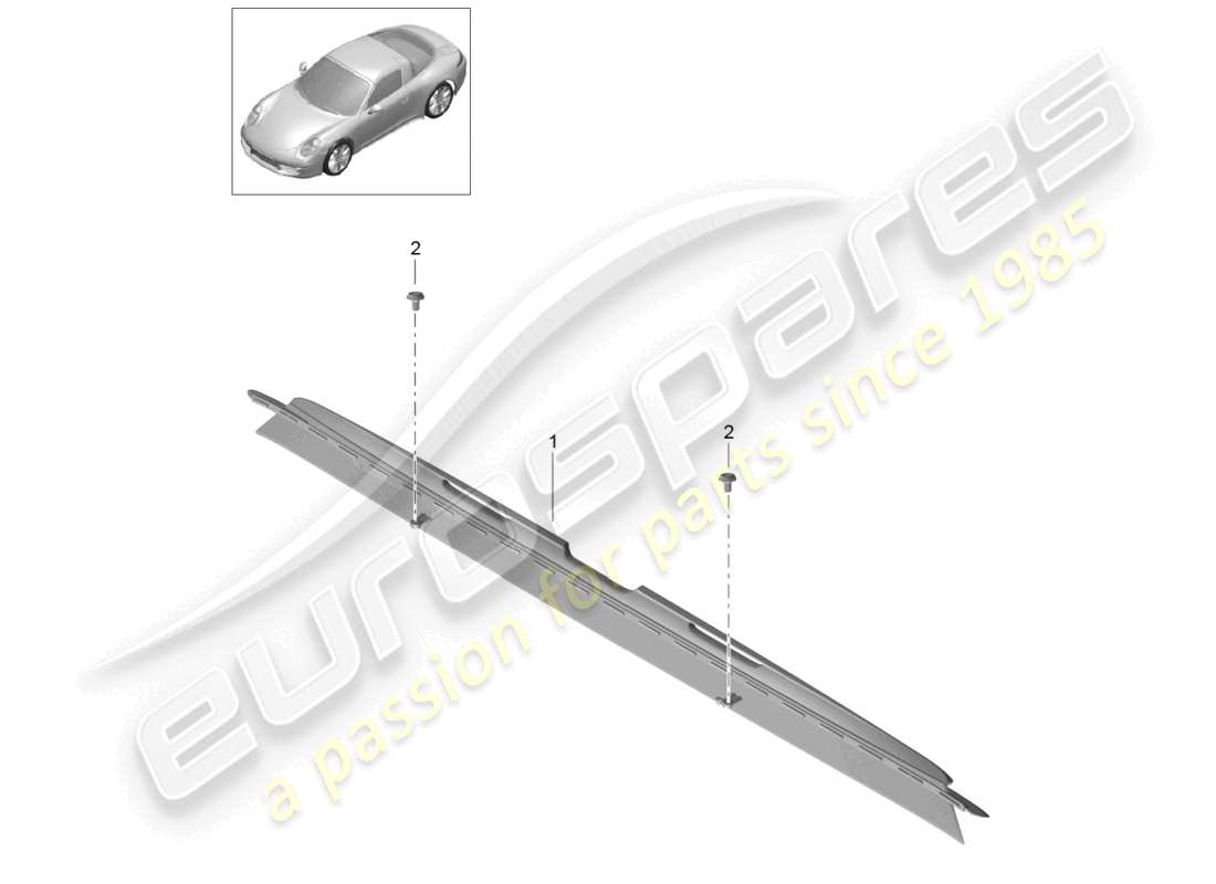 a part diagram from the porsche 2013 (991-1) parts catalogue