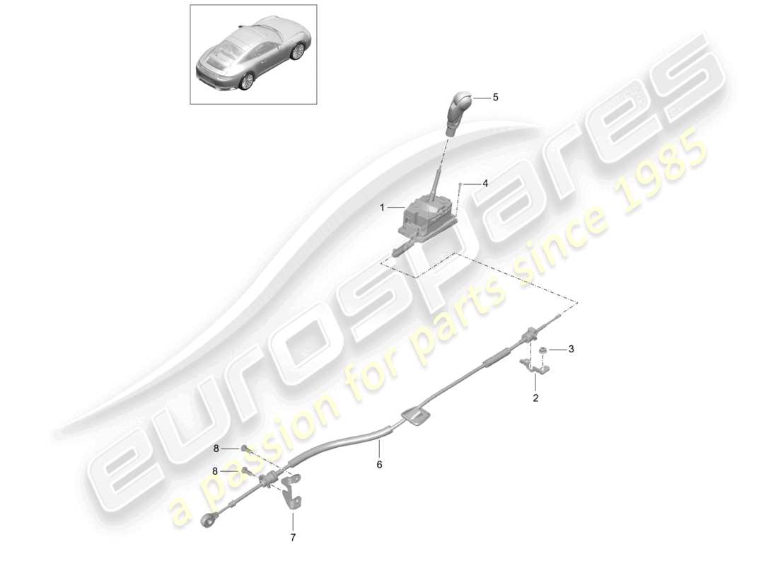 VIEW PARTS DIAGRAMS FROM THE PORSCHE 991 PARTS CATALOGUE a part diagram from the porsche 991 parts catalogue