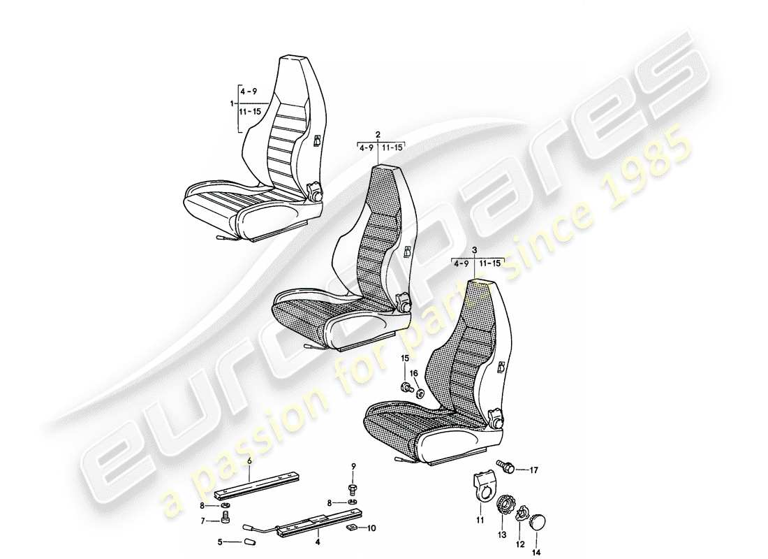 a part diagram from the porsche 1986 (911) parts catalogue