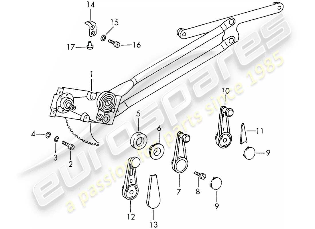 a part diagram from the porsche 1969 (911/912) parts catalogue