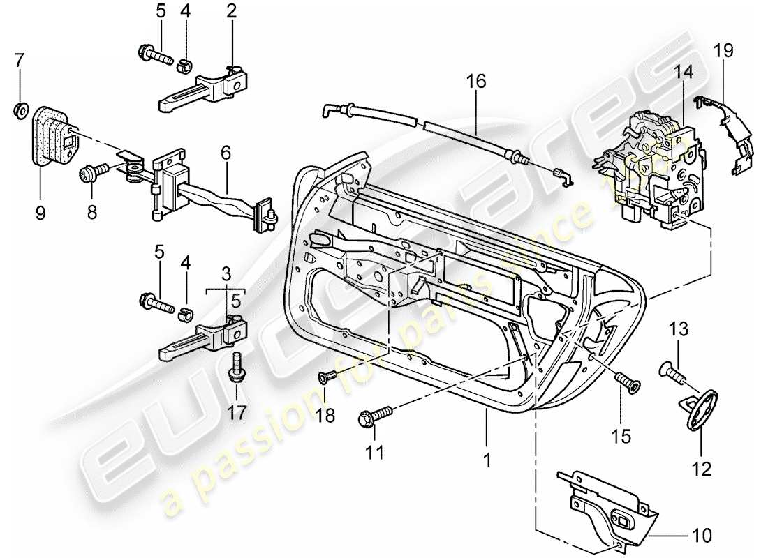 a part diagram from the porsche 2004 (996) parts catalogue
