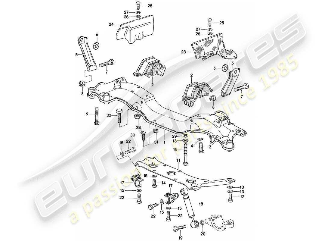 a part diagram from the porsche 1979 (928) parts catalogue